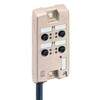 Aktor-, Sensor-Verteiler 1 Signal eingegossen  M21 ASB -R 5/4-328 4-fach LED Kabel 5m